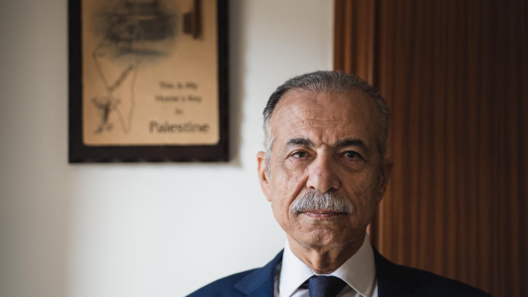 Husni Abdel Wahed, embajador de la Autoridad Palestina en España, durante su entrevista con El Español.