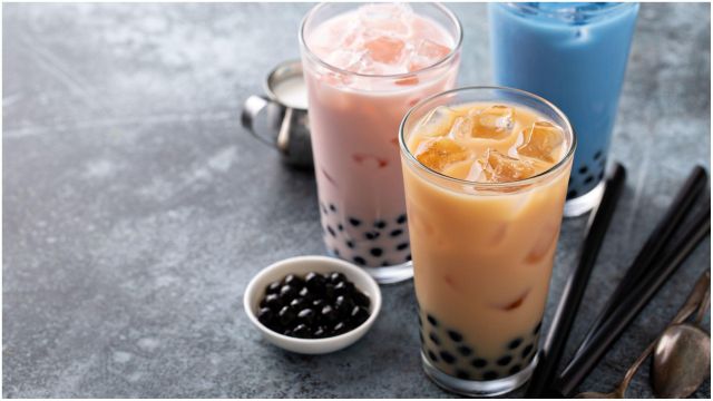 Bebidas, té de burbujas.