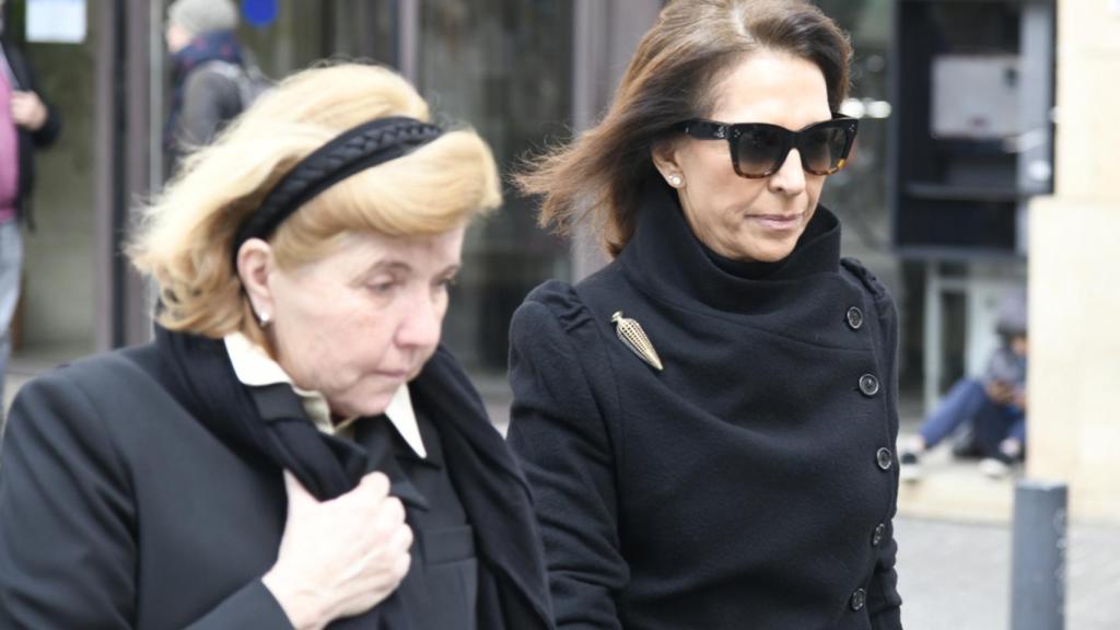 Marta Gayá en el funeral de Cristina Macaya.