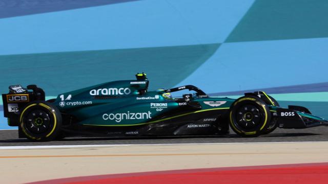 Fernando Alonso, durante el GP de Baréin