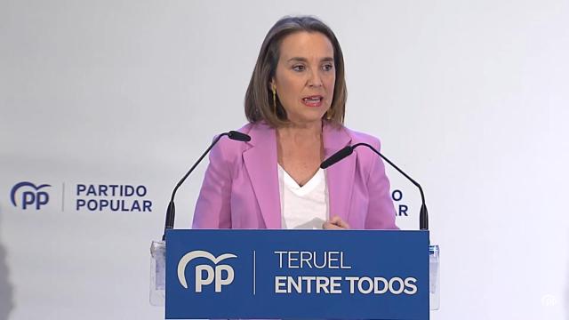 Cuca Gamarra, durante su intervención