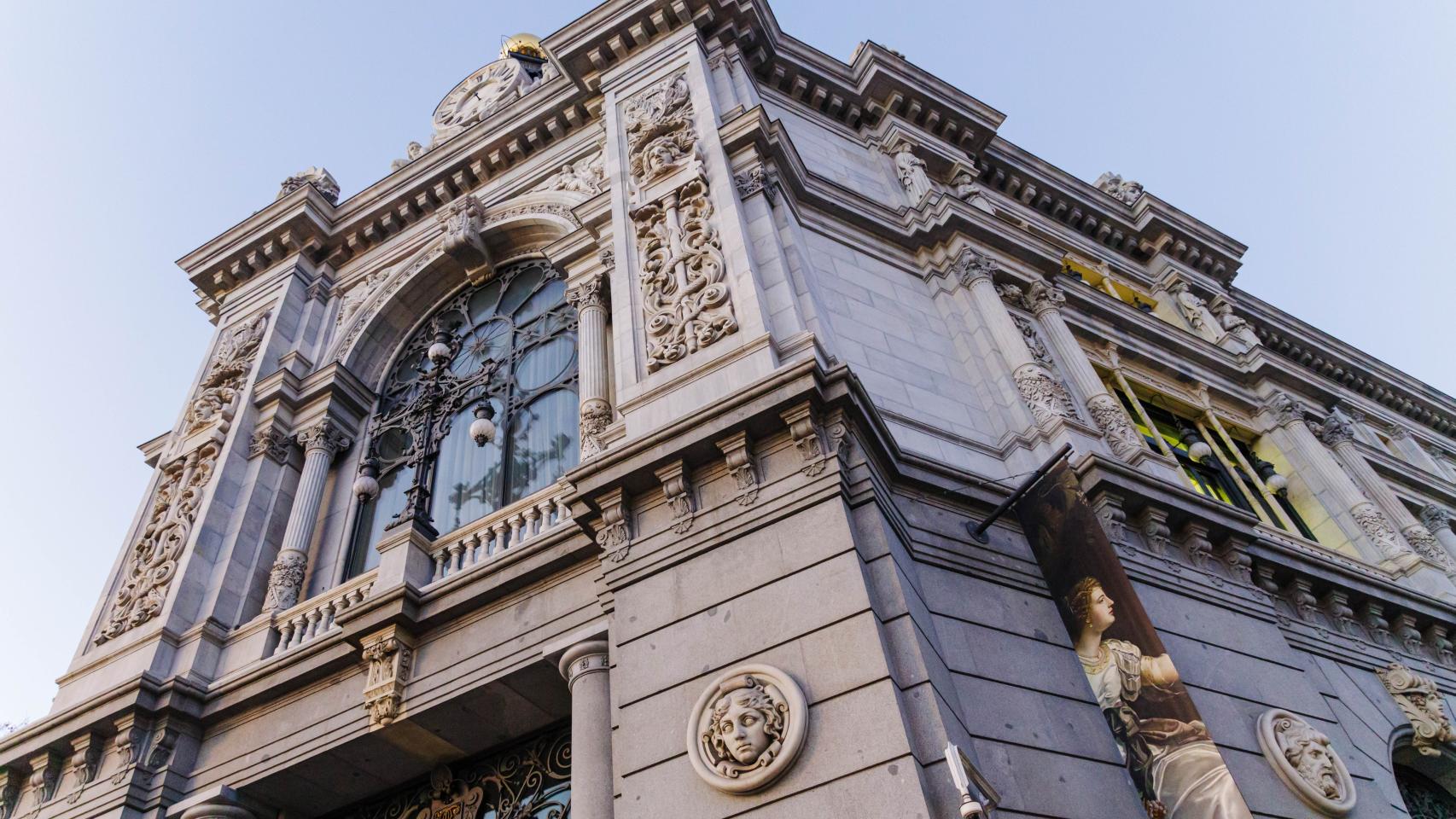 Fachada de la sede del Banco de España, en Madrid.