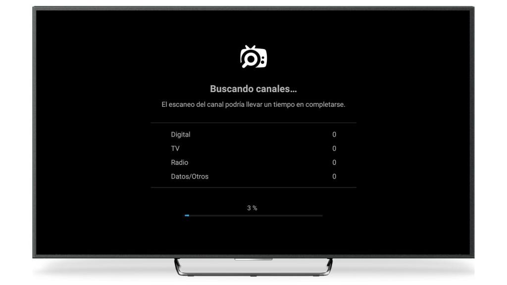 Smart TV sintonizando