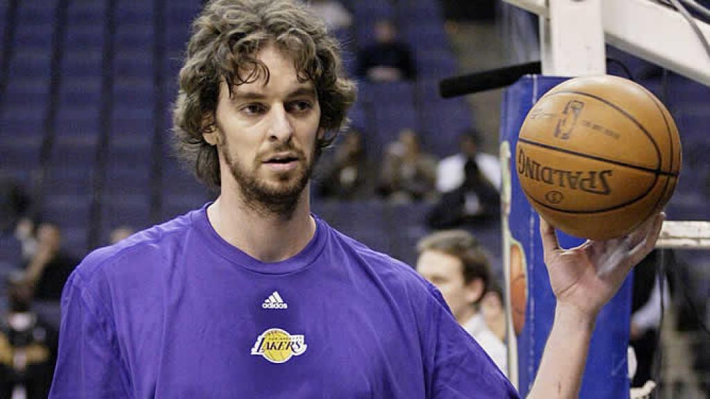 Pau Gasol en sus primeros meses en Los Angeles Lakers