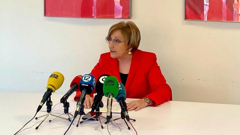 Ana Barceló, en la rueda de prensa de este lunes.