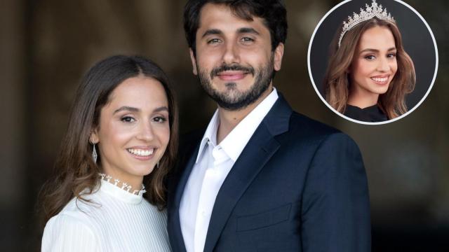 La princesa y su prometido, el día de su compromiso.