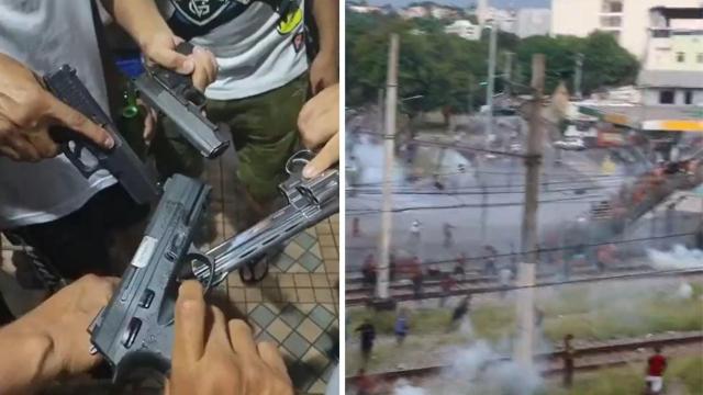 Lamentables episodios en el Flamengo contra el Vasco da Gama.