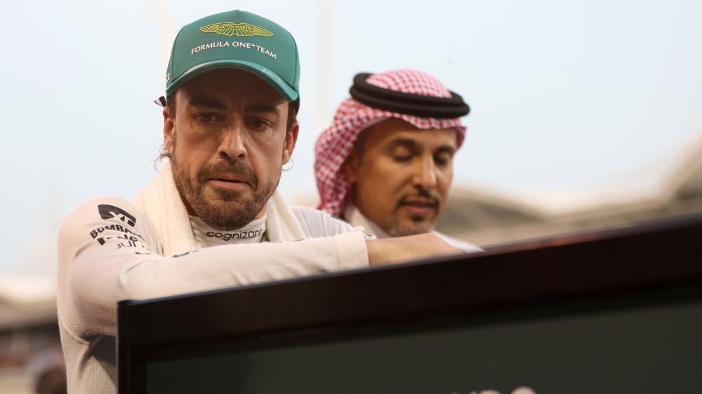 Fernando Alonso, antes del Gran Premio de Bahrein.