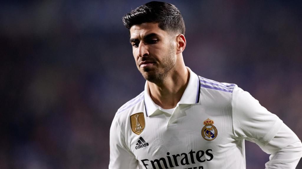 Marco Asensio, en un partido del Real Madrid de la temporada 2022/2023