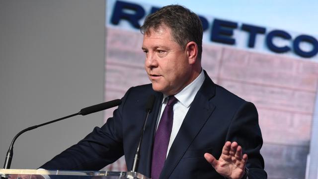 Emiliano García-Page este lunes en Albacete.