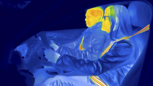 Prueba del cinturón de seguridad calefactado de ZF