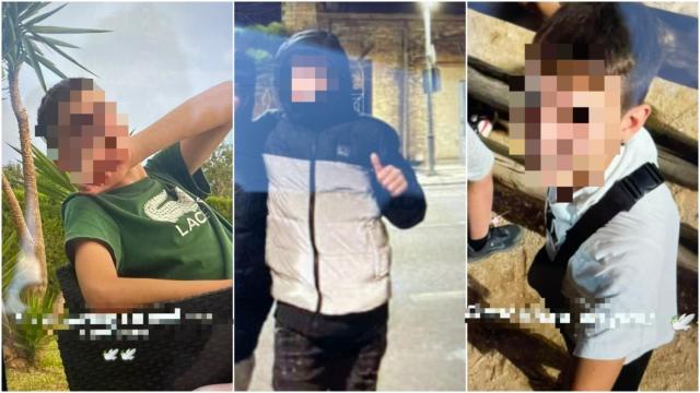 Los tres menores fallecidos, en imágenes cedidas por sus compañeros de instituto.