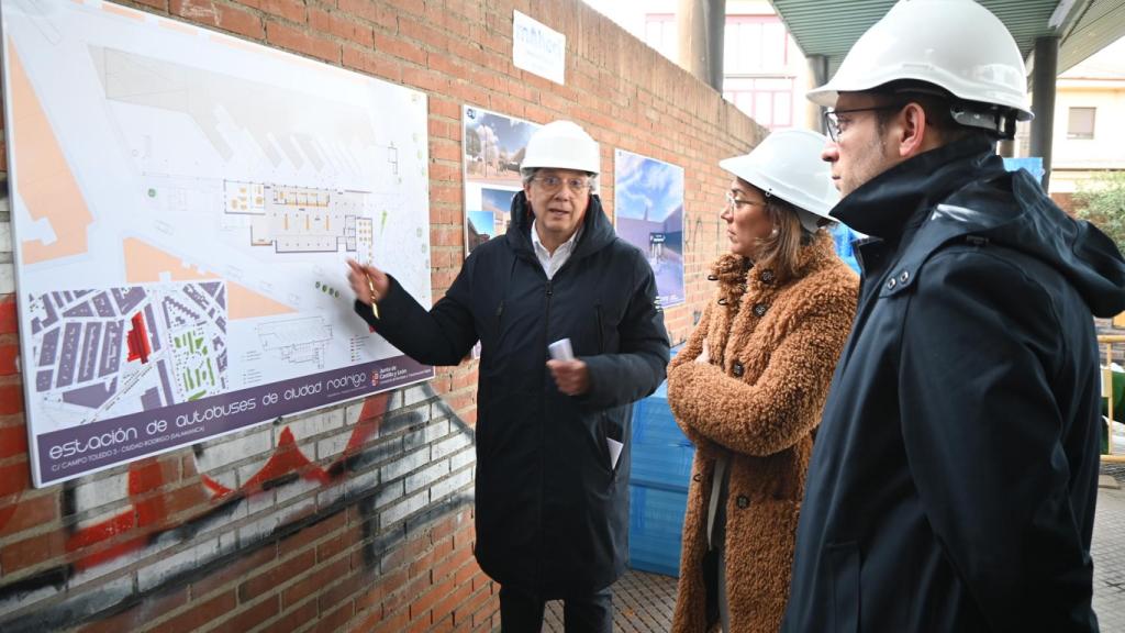Visita a las obras de la estación de autobuses de Ciudad Rodrigo