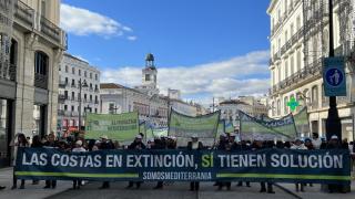 Manifestación en Madrid de Somos Mediterránea contra la Ley de Costas.