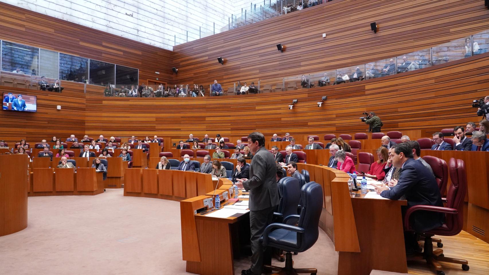 Imagen del pleno de las Cortes de Castilla y León de este martes.