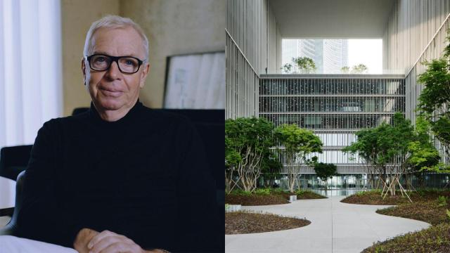 David Chipperfield. Foto: Tom Welsh. A la derecha, Amorepacific Headquarters. Foto: Noshe