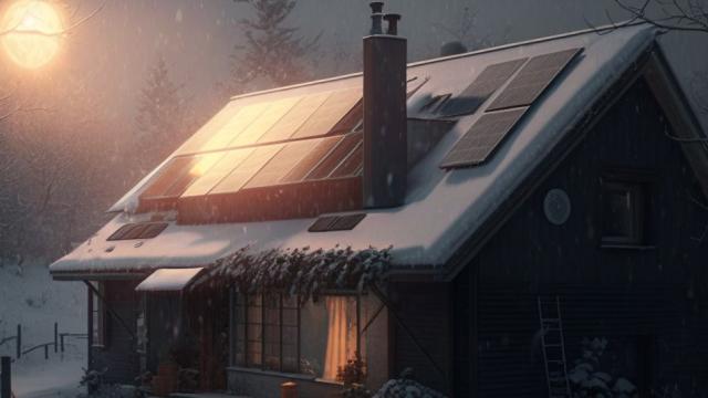 Las placas solares también te ahorran mucho dinero en invierno