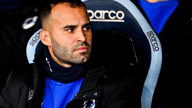 Jesé Rodríguez en el banquillo de la Sampdoria
