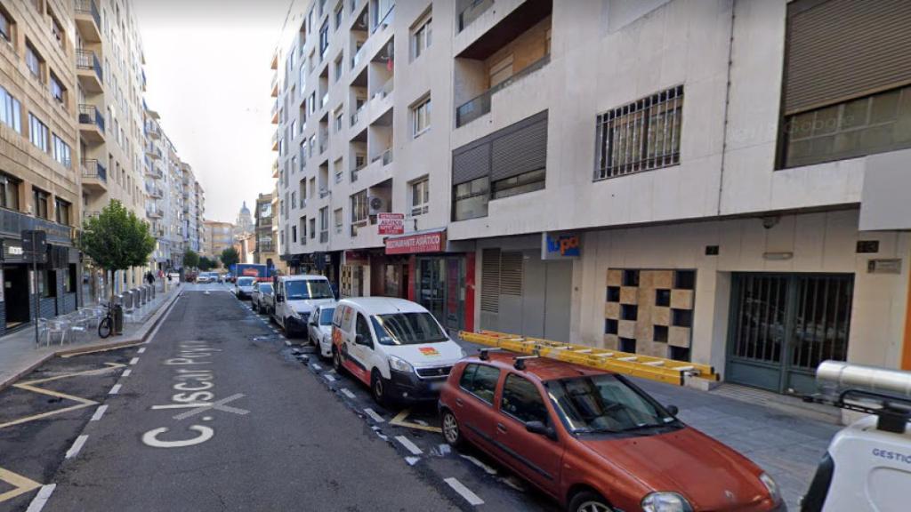 Imagen de la calle del centro de Salamanca donde el condenado se encontró con su víctima.