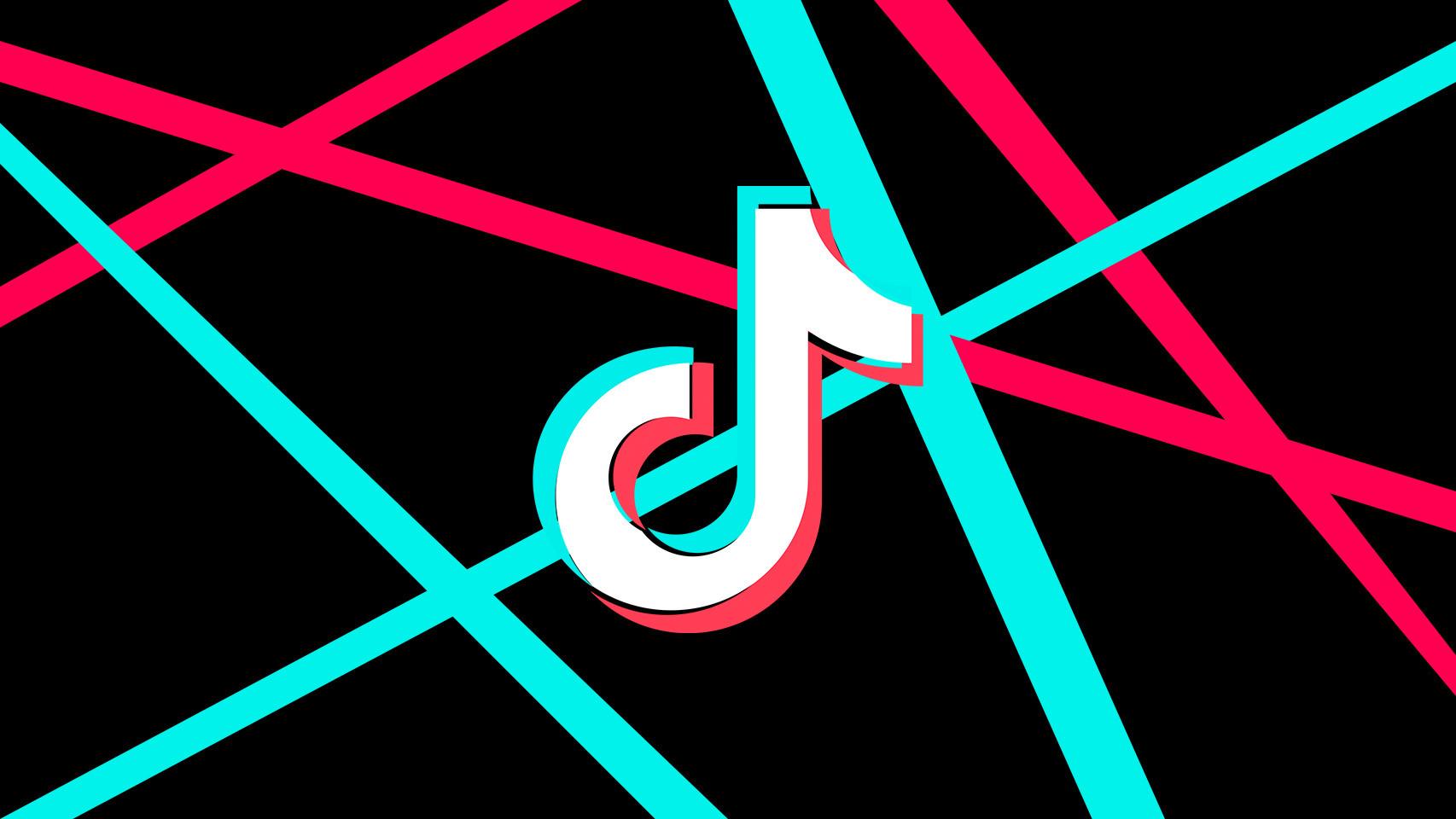 Fotomontaje con el logo de TikTok.