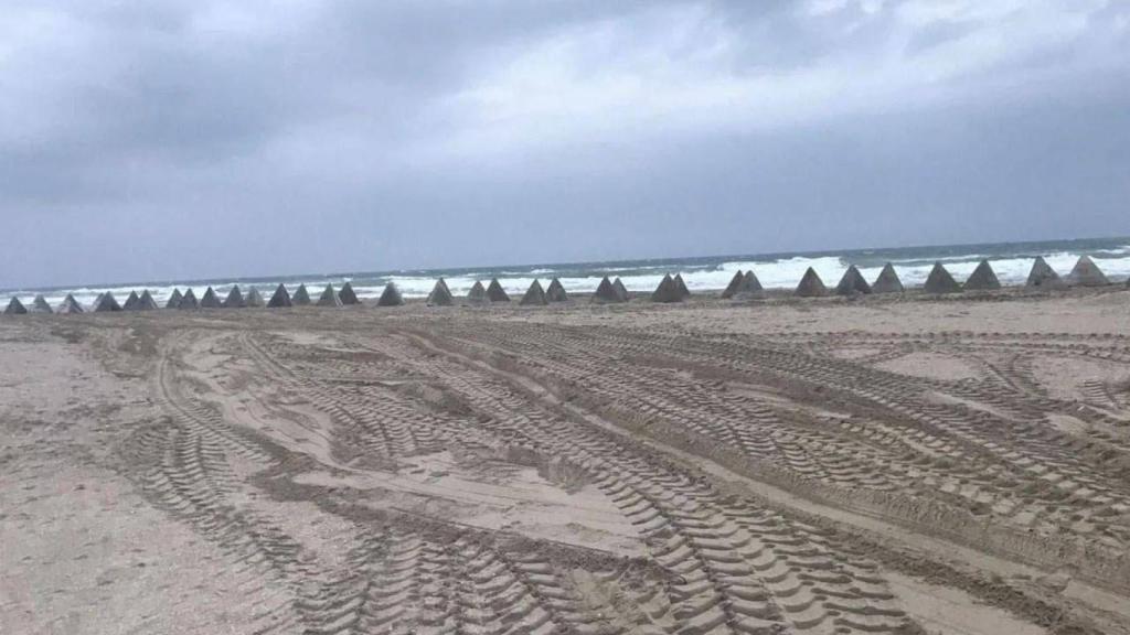 Imagen de la fortificación de las playas de Crimea.