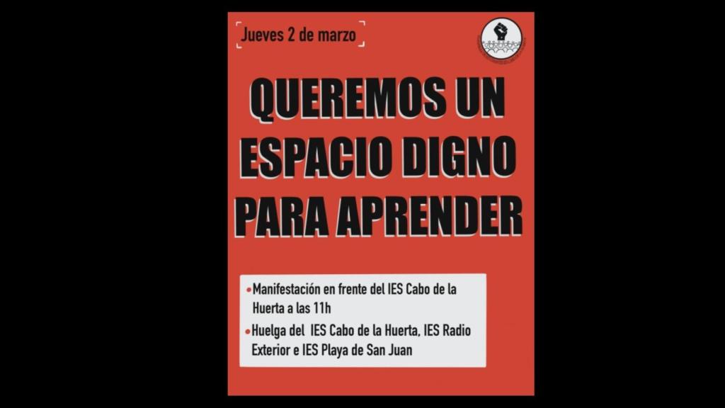 manifestaciones convocadas un día antes de las declaraciones de la Conselleria de Educación.