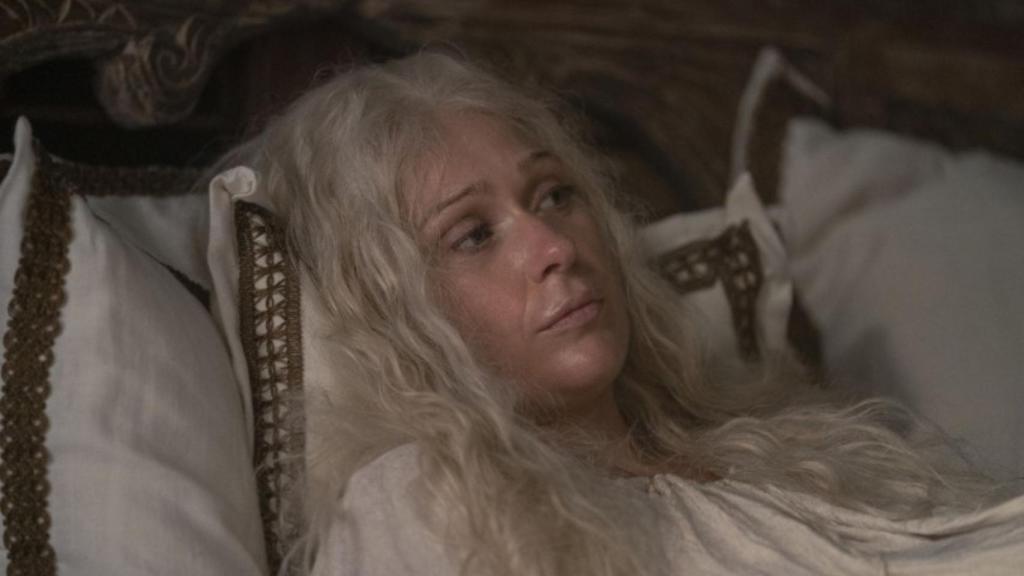 Emma Arryn en el fatídico parto.