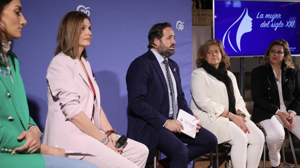 Paco Núñez durante su intervención en el acto organizado por el PP de Castilla-La Mancha por el 8M.