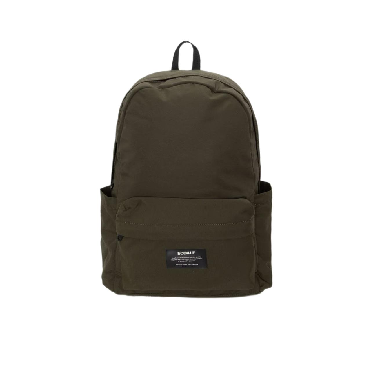 Mochila verde.