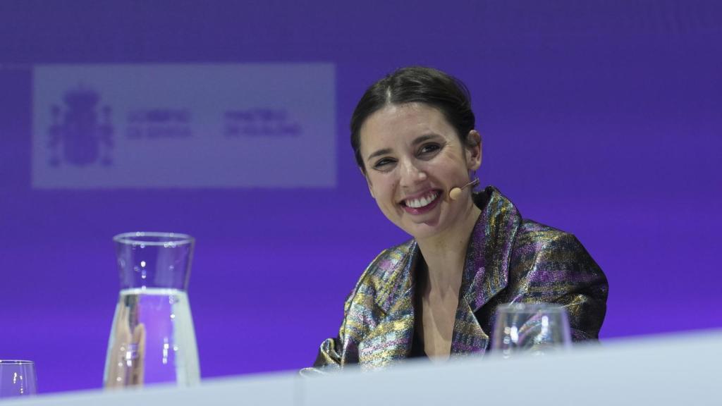 Irene Montero asiste al acto institucional organizado por el Ministerio de Igualdad con motivo del Día Internacional de la Mujer.