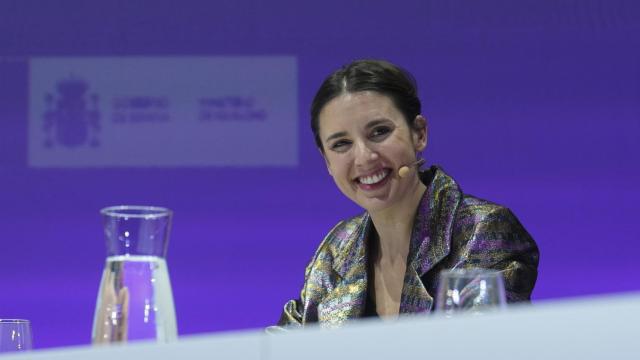 Irene Montero asiste al acto institucional organizado por el Ministerio de Igualdad con motivo del Día Internacional de la Mujer.