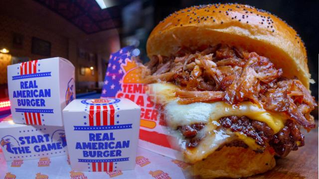 La hamburguesa de The Temple Smash Burger (Castellón).