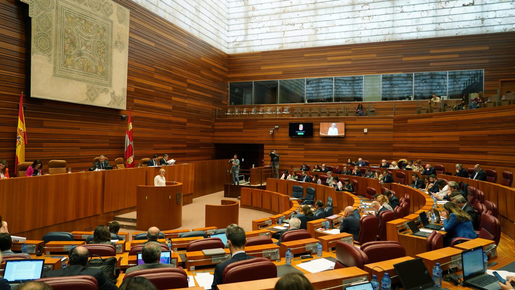 Imagen del pleno de las Cortes de Castilla y León de este miércoles.