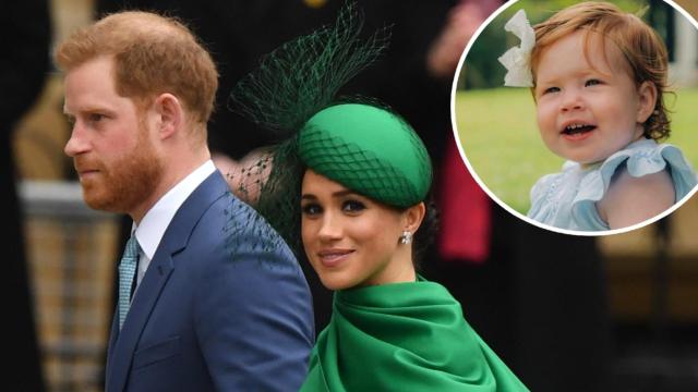 Harry y Meghan en un montaje de JALEOS con su hija Lilibet.