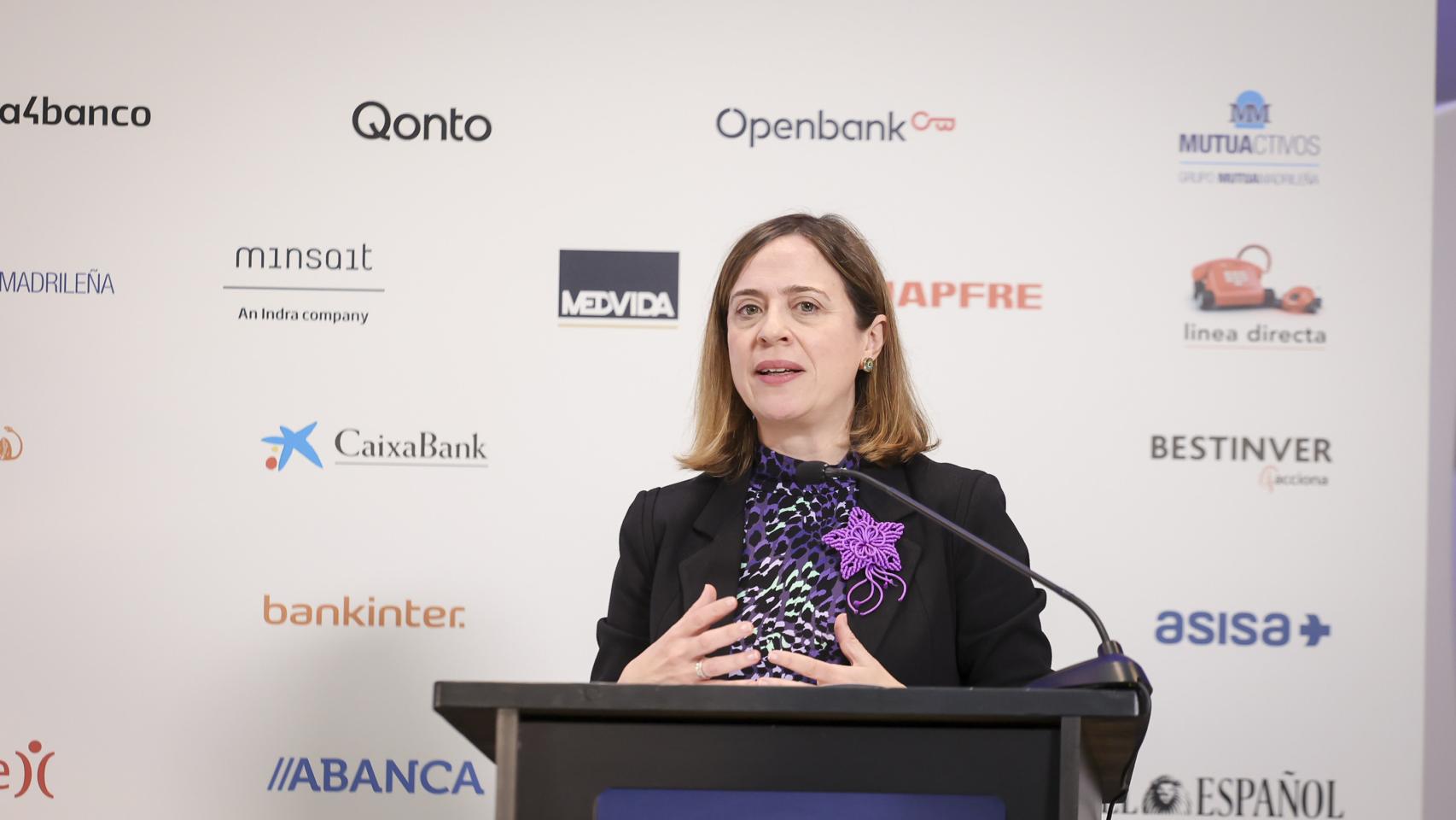 Amparo López Senovilla, subsecretaria de Asuntos Económicos y Transformación Digital, durante su intervención en la segunda jornada del III Observatorio de las Finanzas.