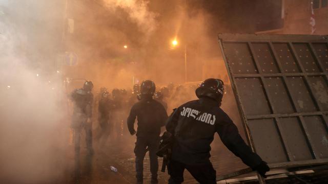 Protestas en Tbilisi.