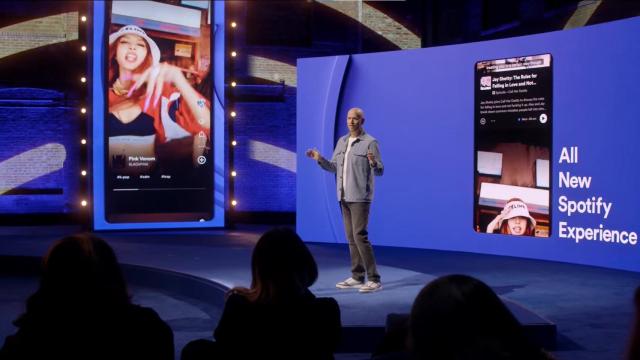 Daniel Ek, CEO de Spotify, durante la presentación Stream On