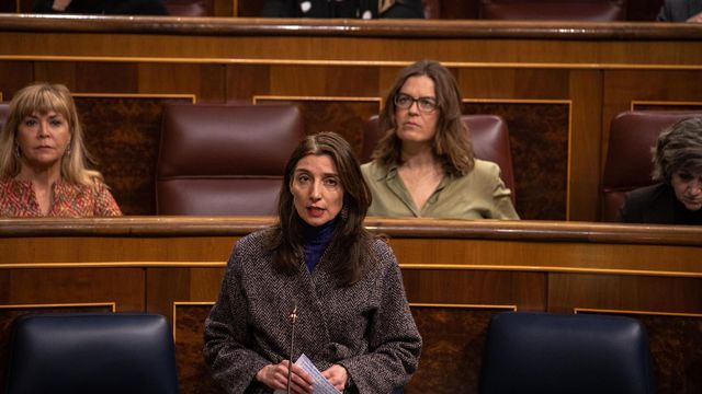 La ministra de Justicia, Pilar Llop, durante una sesión de control al Gobierno, en el Congreso de los Diputados.