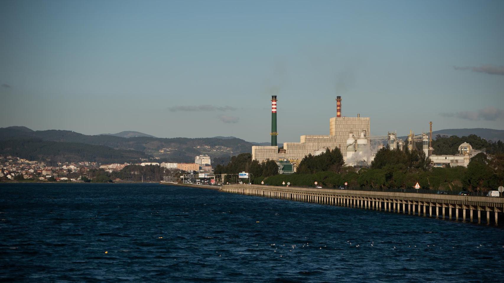 La biofábrica de Ence en Lourizán (Pontevedra).