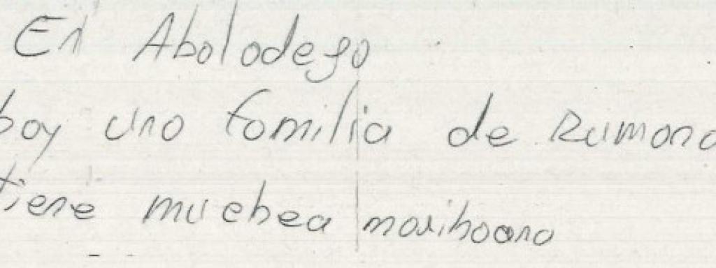 Parte de la segunda nota anónima que recibió la Guardia Civil donde se denuncia la presencia de narcos en Valera de Abajo.