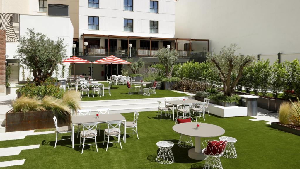 El jardín de Hard Rock Hotel.