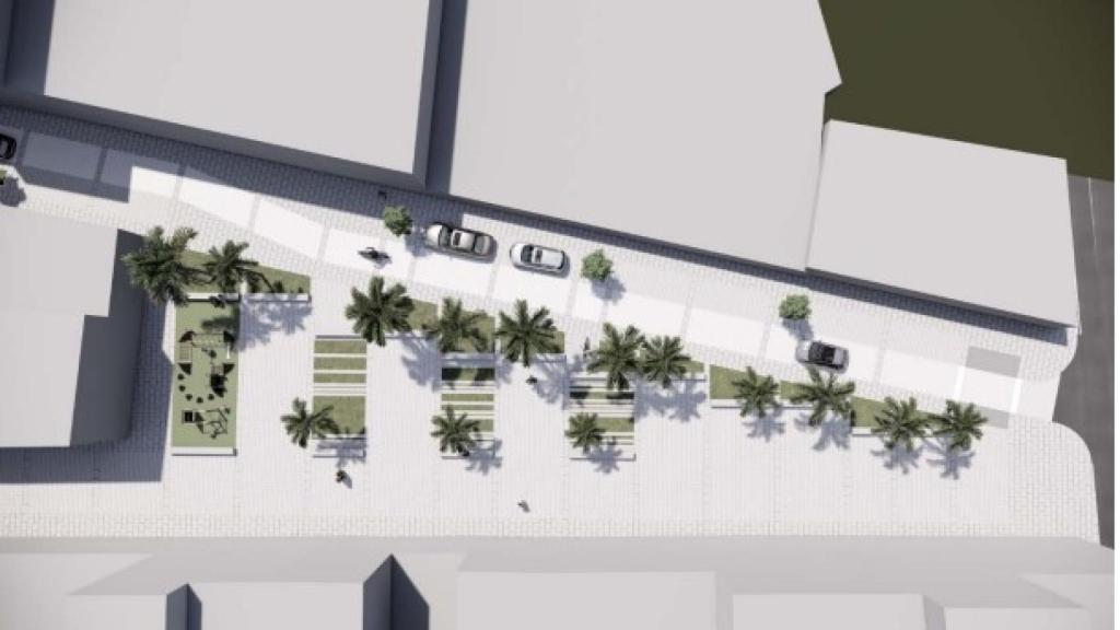 Proyección de la reurbanización del barrio de Santa Cruz en Alicante.