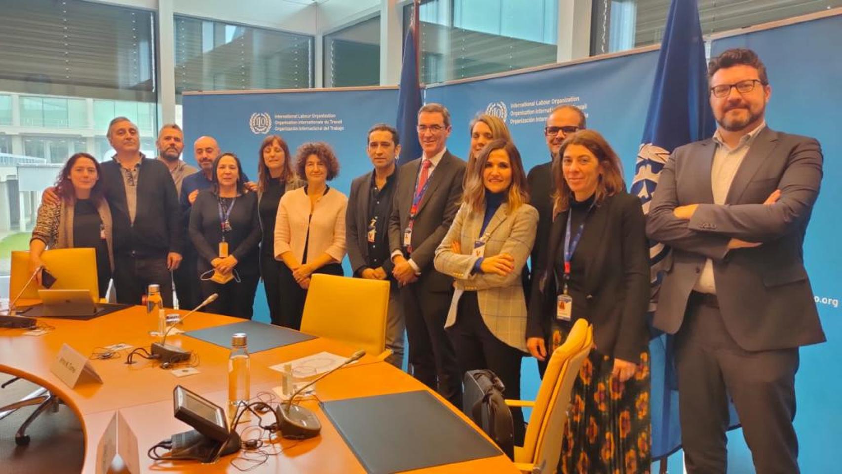 Reunión con la subdirectora general de Gobernanza, Derechos y Diálogo de la Organización Internacional del Trabajo (OIT), Manuela Tomei, y con el Delegado de la OIT para España, Félix Peinado