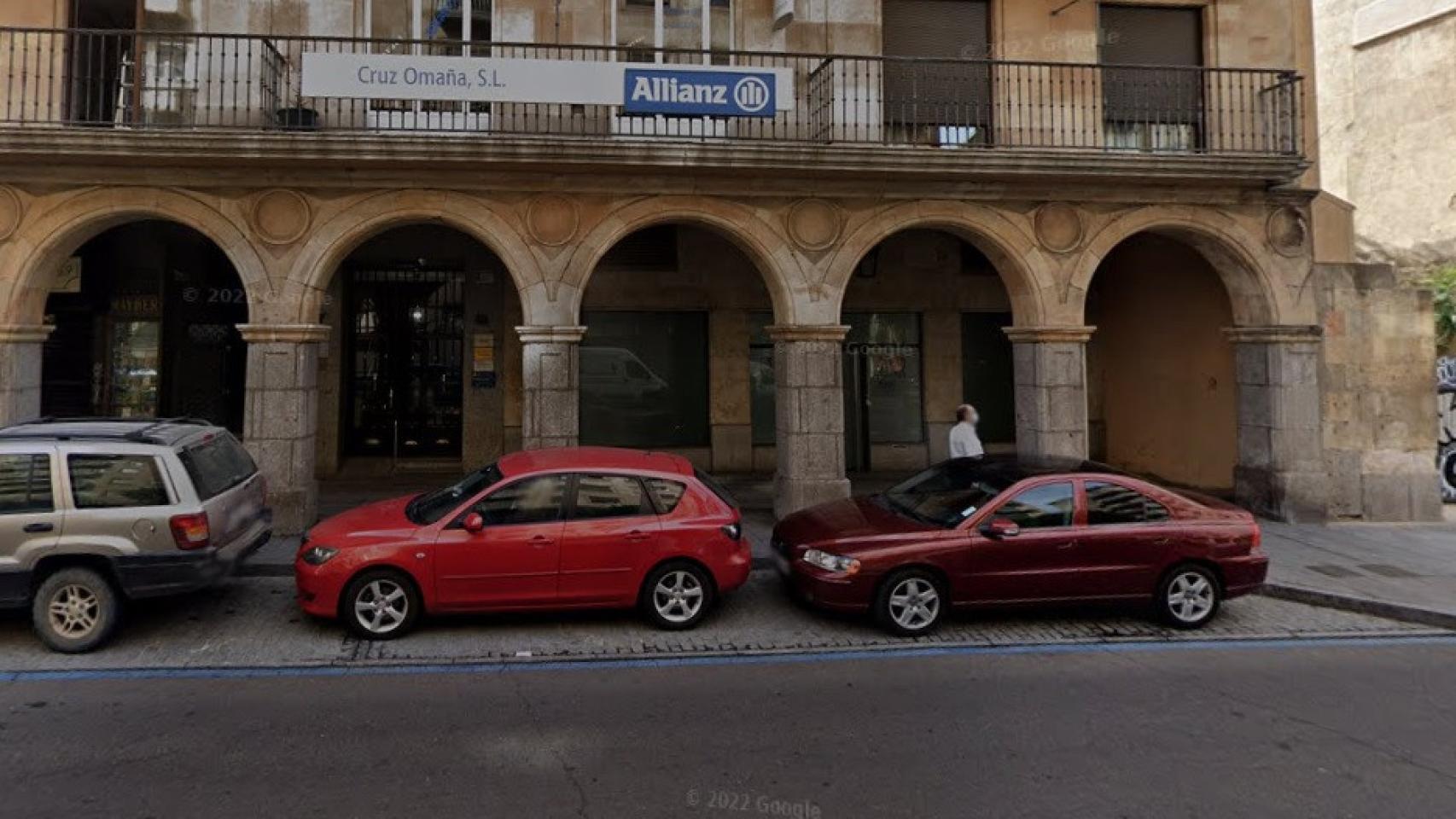 Calle Gran Vía, 59-61, donde estaba localizada el local de cultivo