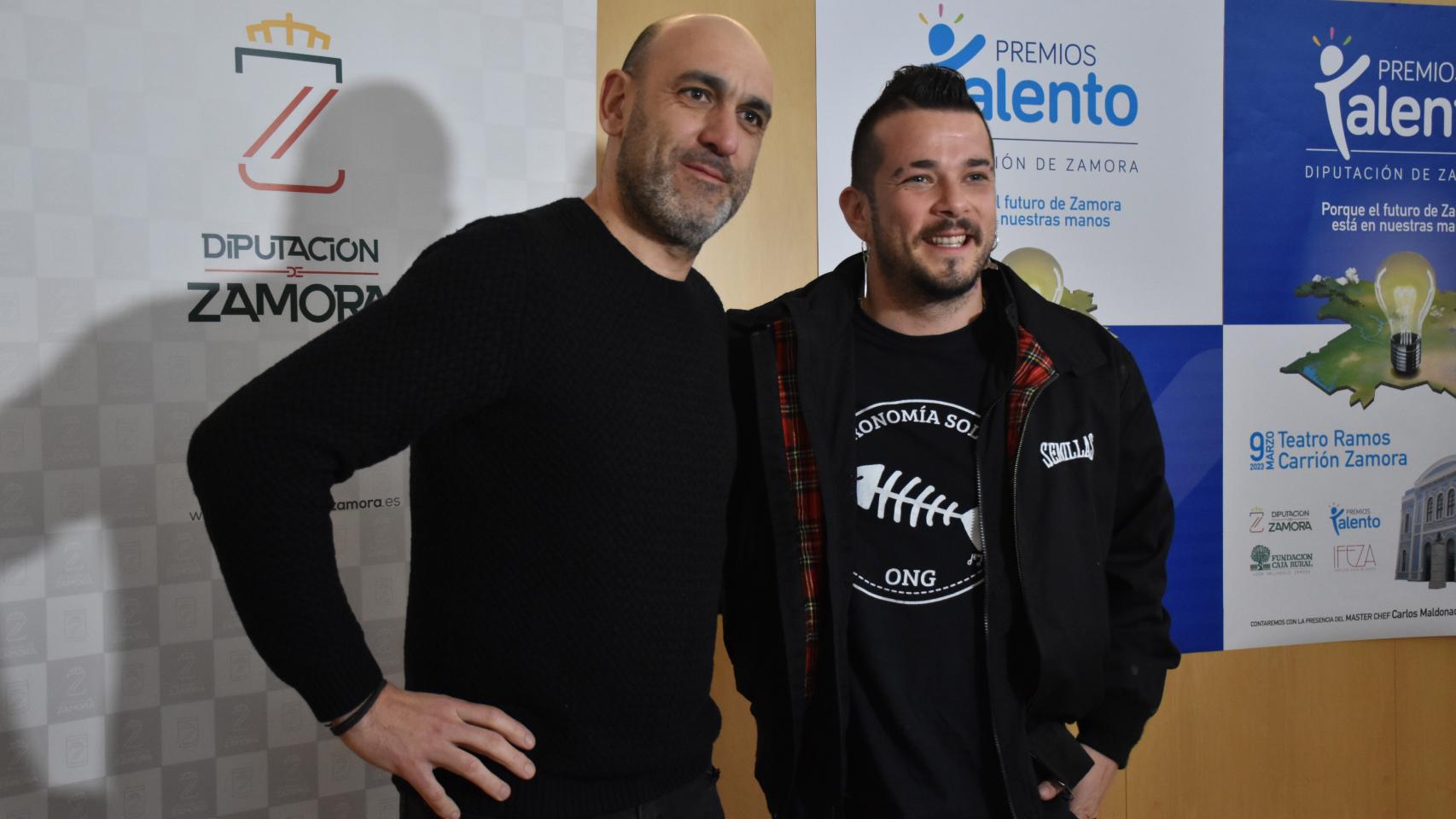 Luis Alberto Ler y Carlos Maldonado en los V Premios Talento de Zamora