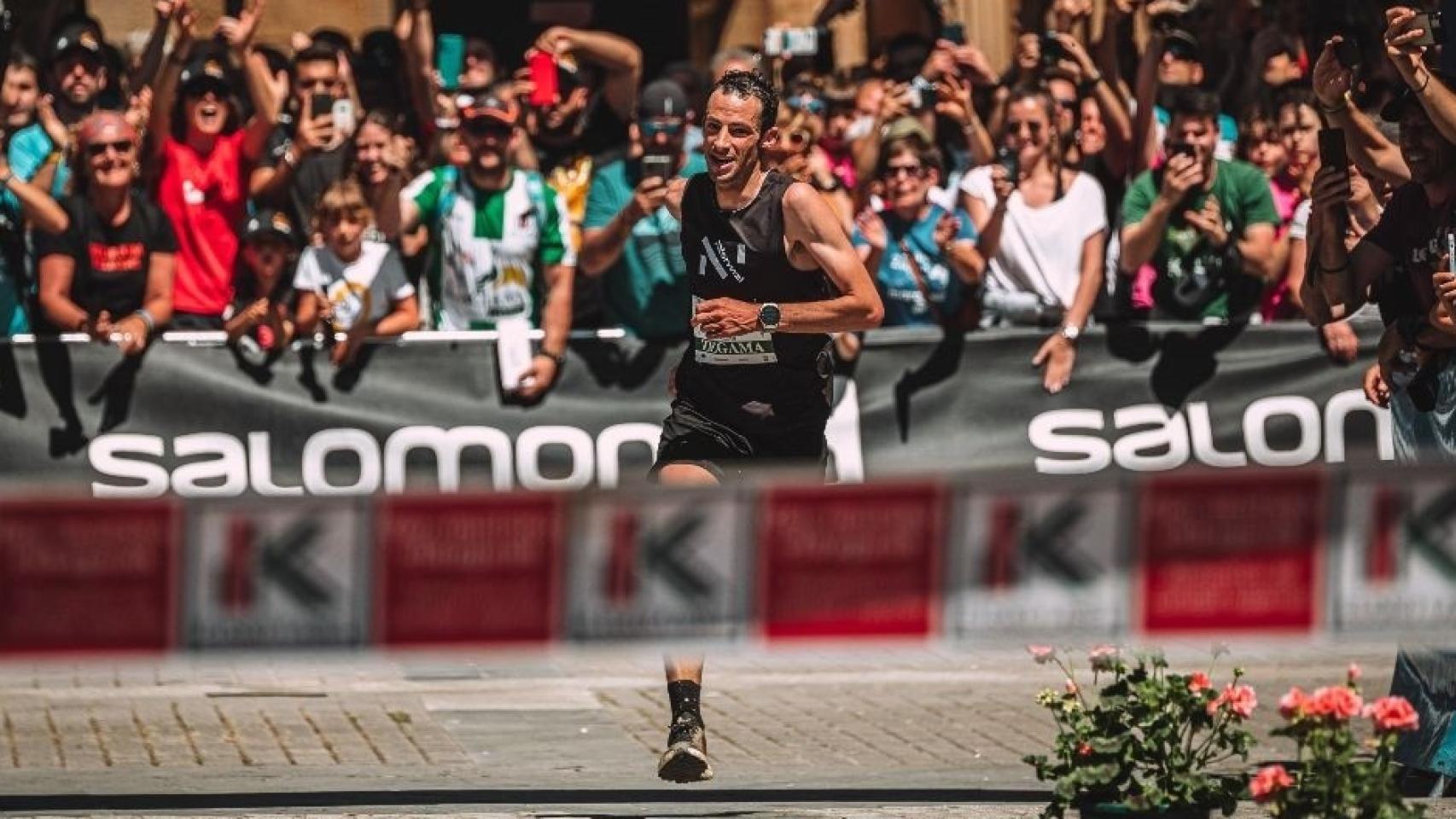 Kilian Jornet durante la disputa de la Zegama-Aizkorri