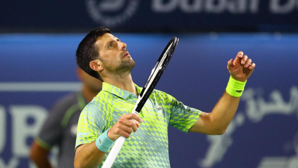 Djokovic, durante el ATP Dubái