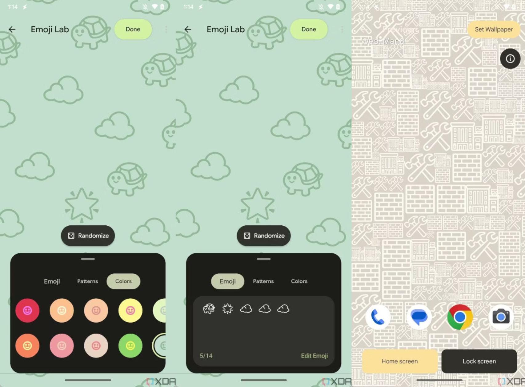 El nuevo creador de fondos de pantalla de Android 14