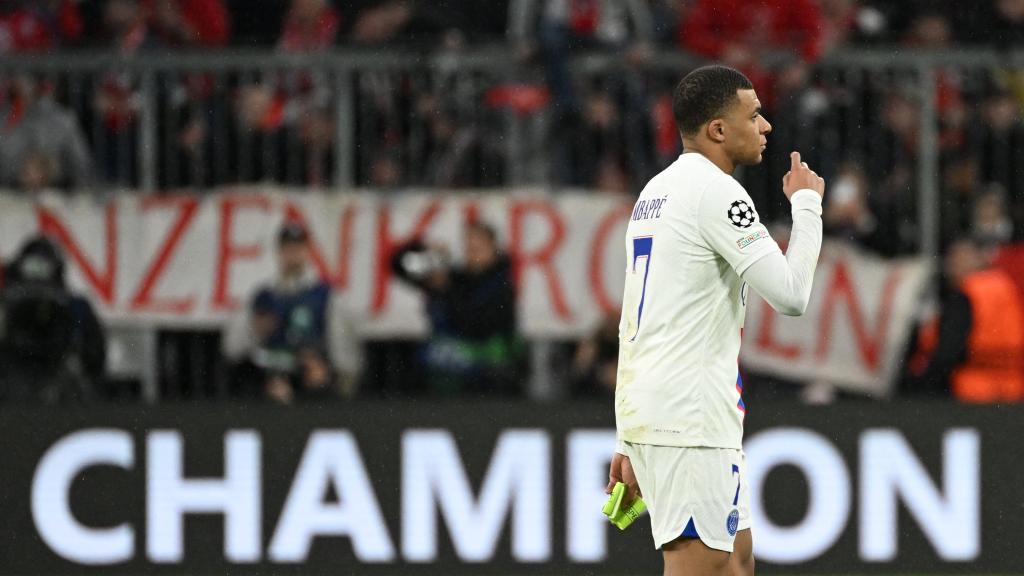 Kylian Mbappé, tras la eliminación del PSG contra el Bayern Múnich en Champions League