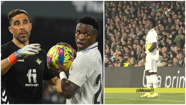 Insultos racistas a Vinicius en el Benito Villamarín durante el Betis - Real Madrid